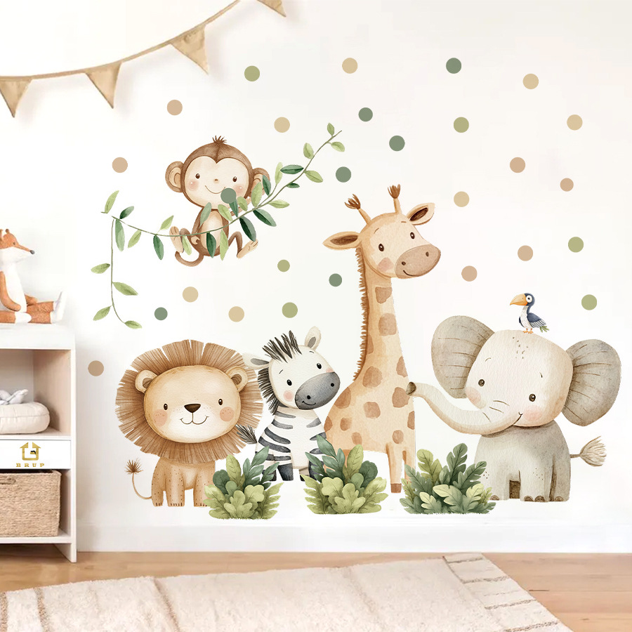 Baby Girl Nursery Quotes - Autocollants muraux animaux de la forêt