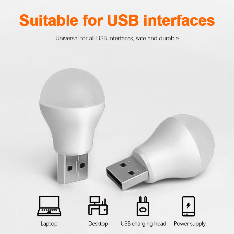 Baby Nursery Light Fixture - 1-5 pièces LED veilleuse Mini USB