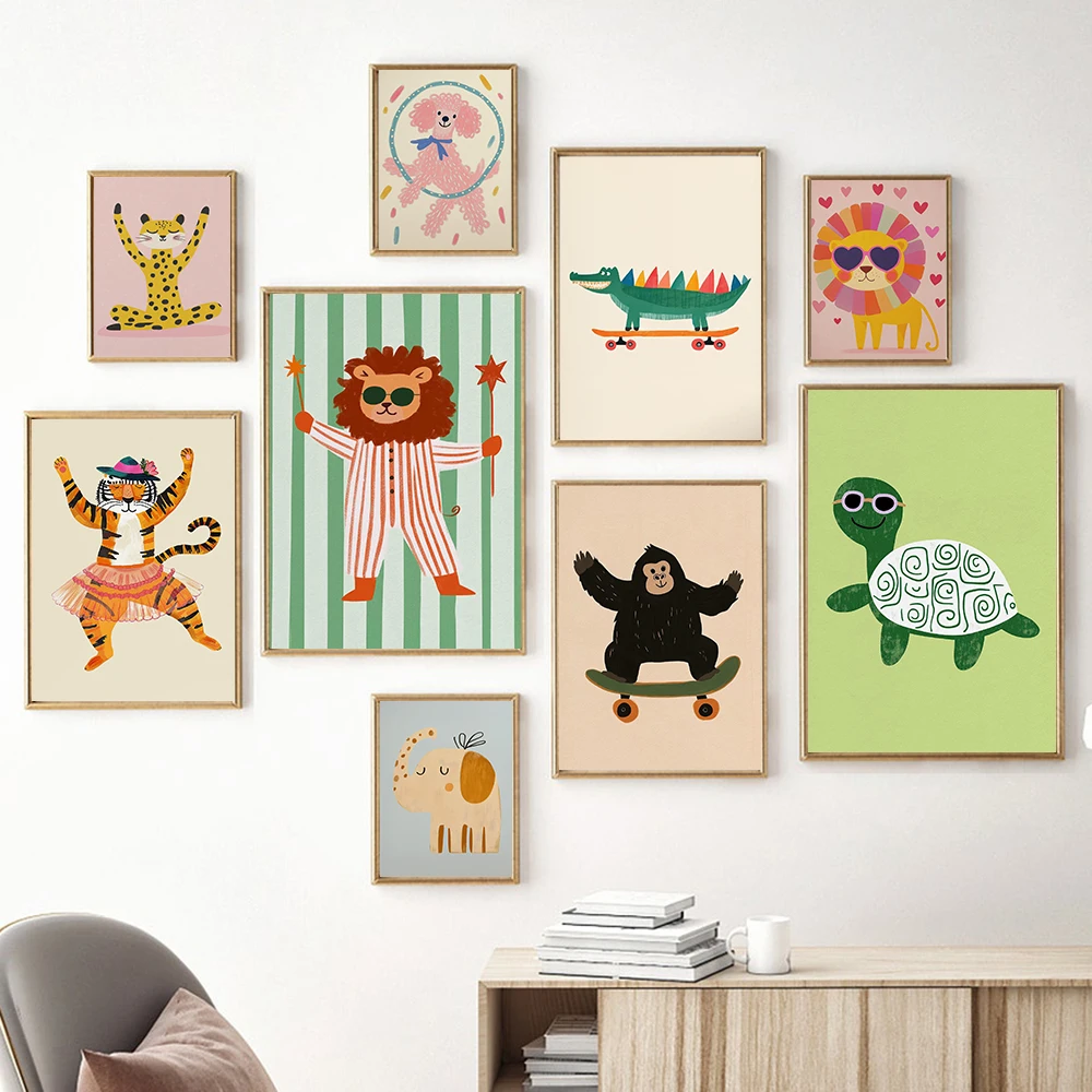 Baby Nursery Frames - Affiches sur toile minimalistes (sans cadre)