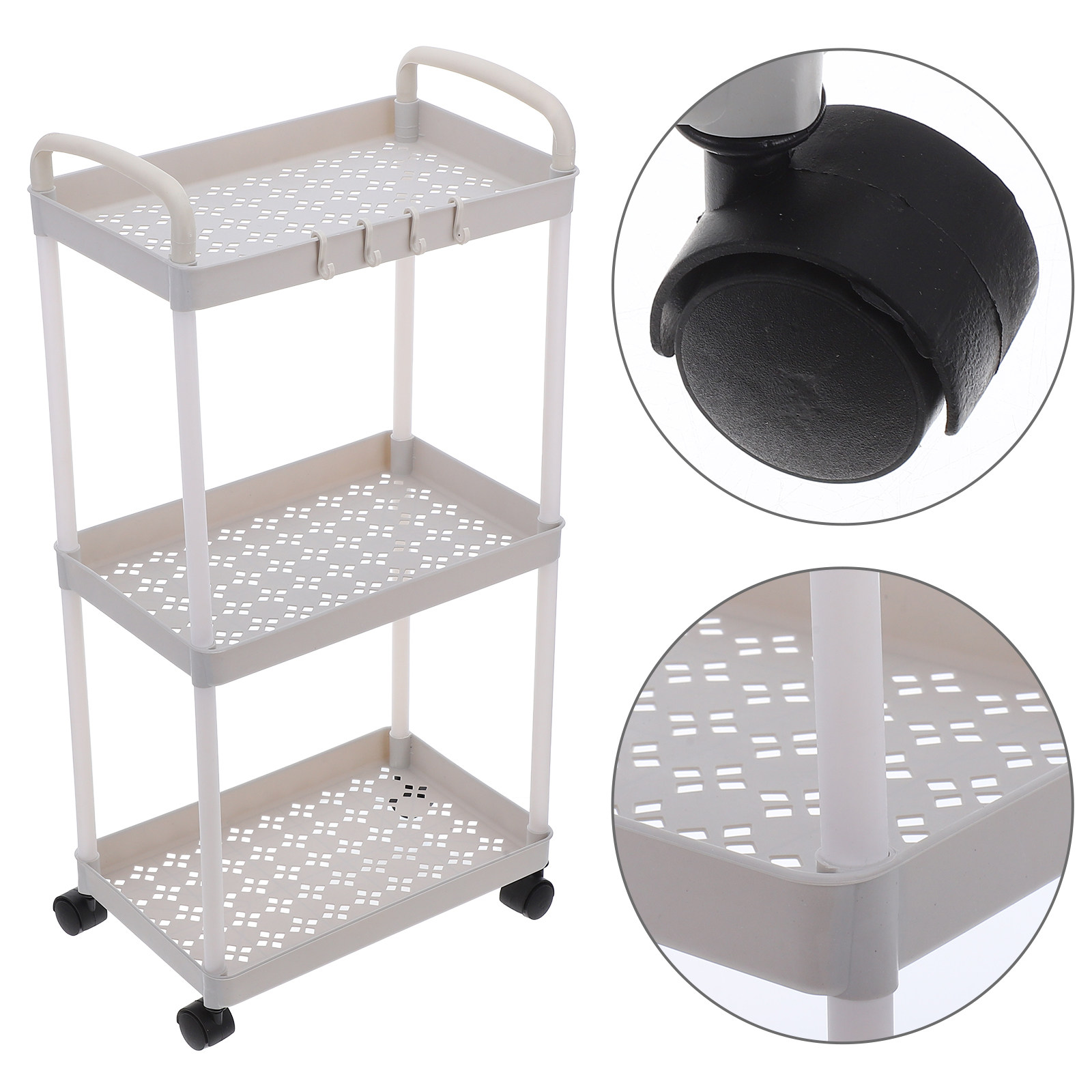Baby Nursery Trolley - Chariot de rangement en plastique à
