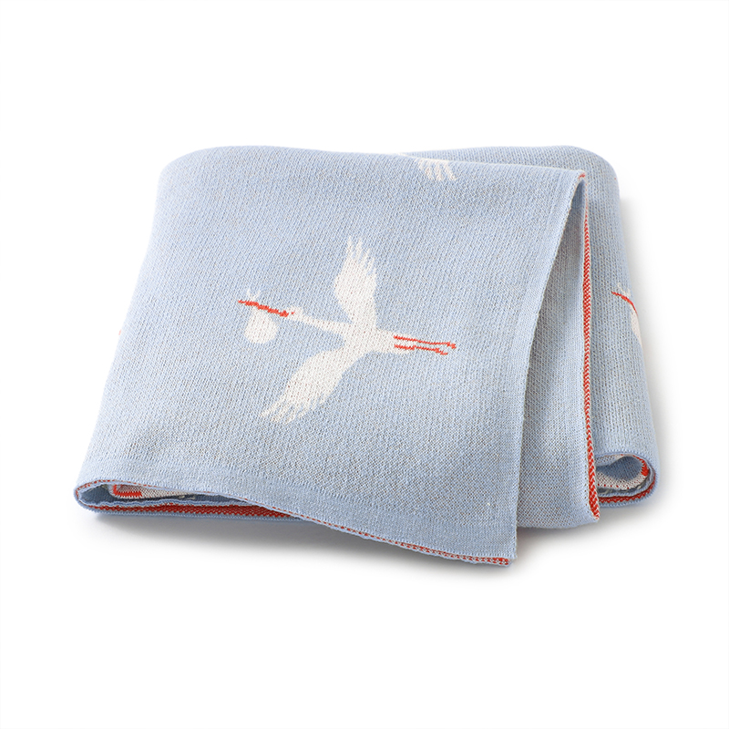 Baby Nursery Boy - Couverture Tricotée Douce pour Bébé, pour
