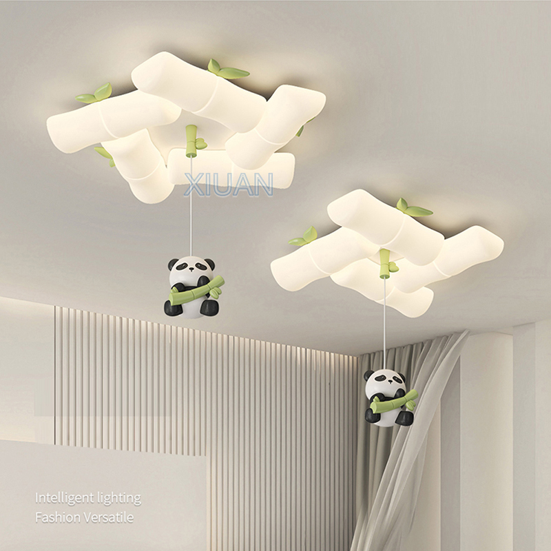 Baby Nursery Light Fixture - Plafonniers en bambou Krasnor chinois, appliques