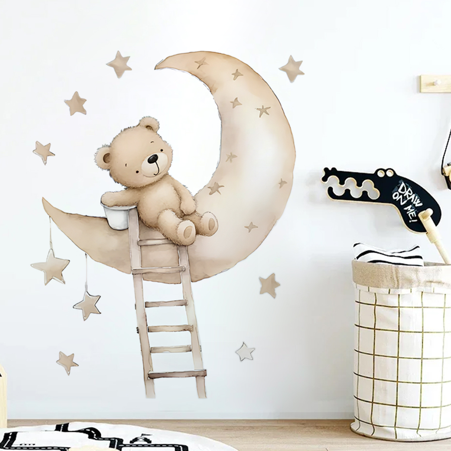 Autocollants muraux ours étoil - Baby Girl Nursery Quotes avis et prix