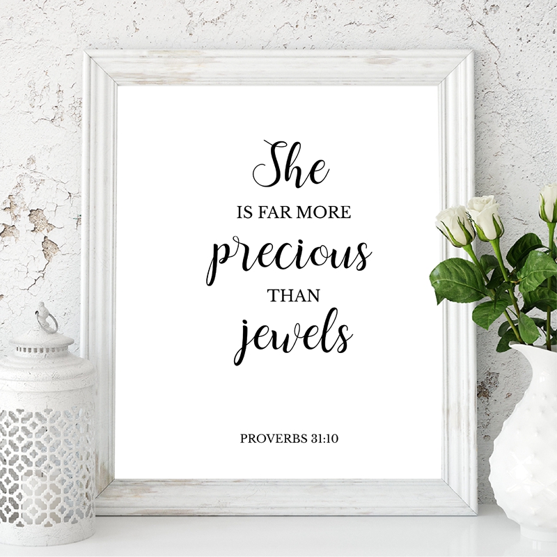 Toile d'art mural chrétien ave - Baby Girl Nursery Quotes avis et prix