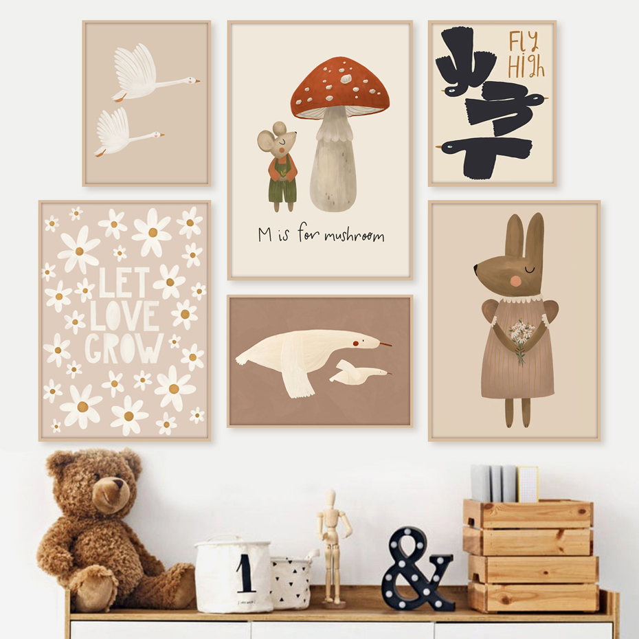 Affiches de dessin animé Boho  - Baby Nursery Frames avis et prix