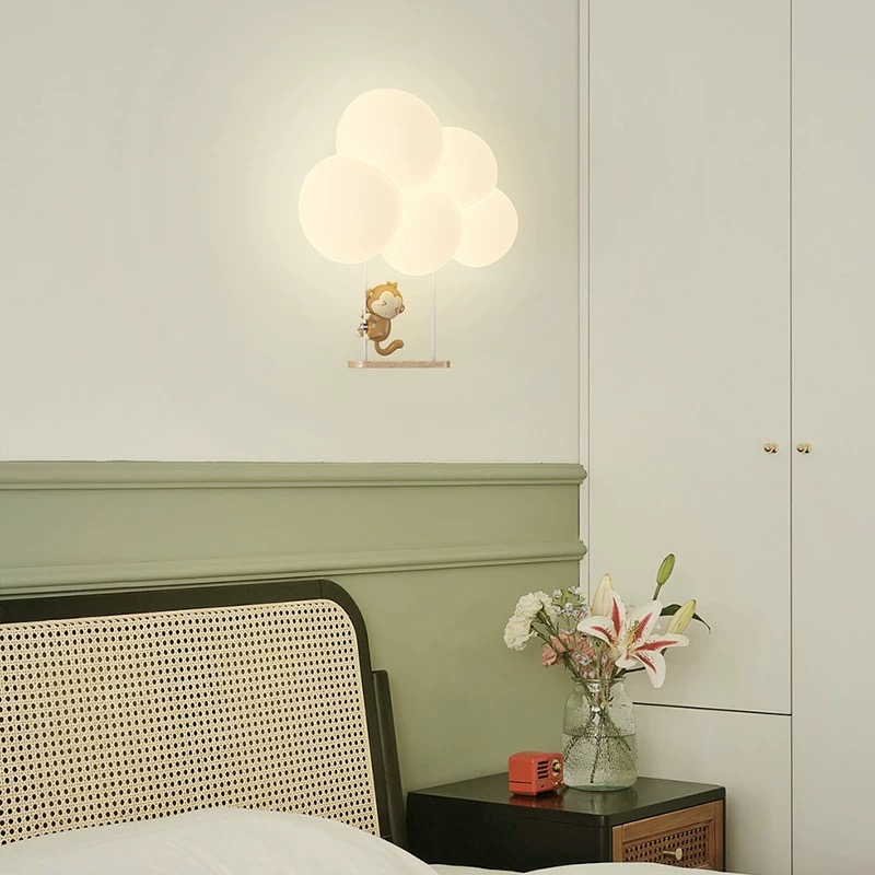 Style crème dessin animé créat - Baby Nursery Wall Lights avis et prix