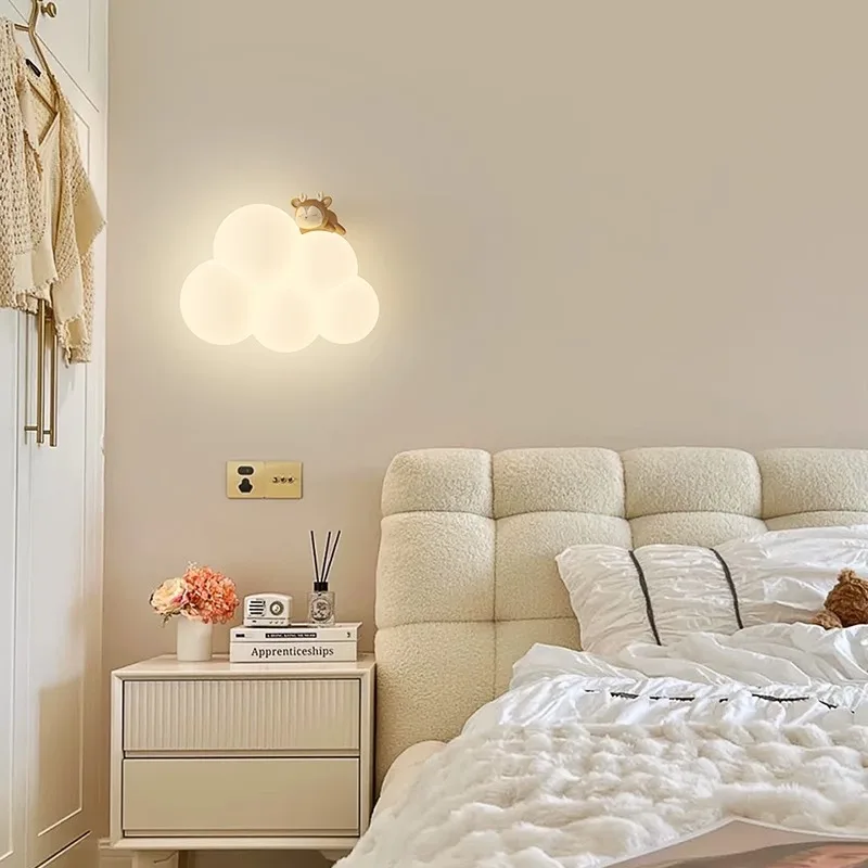 Style crème dessin animé créat - Baby Nursery Wall Lights avis et prix